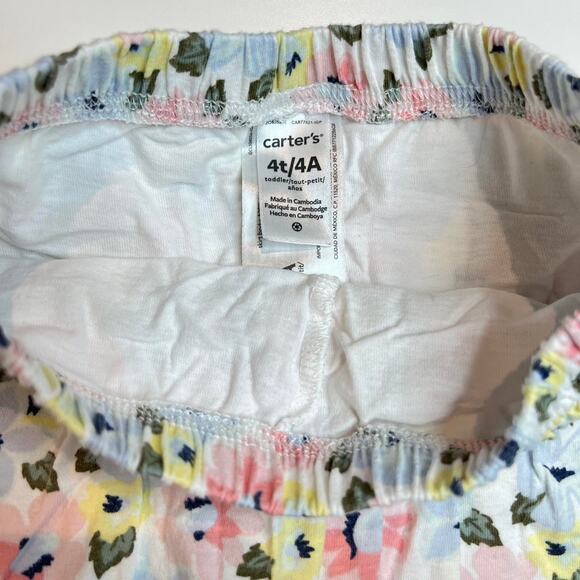 Carters 4t multi colored floral print mini skirt - Picture 3 of 3